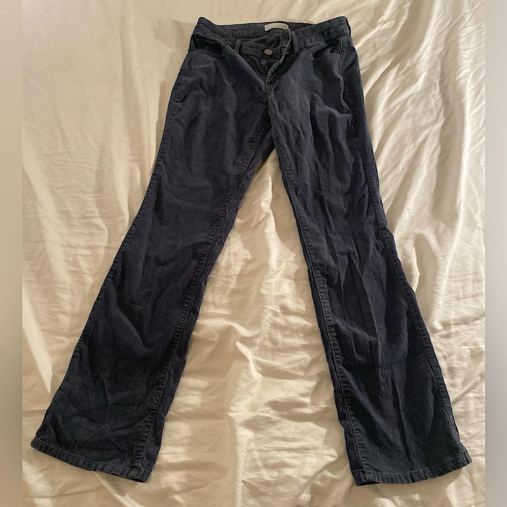 Ann Taylor Loft Green/Gray Corduroy Pants